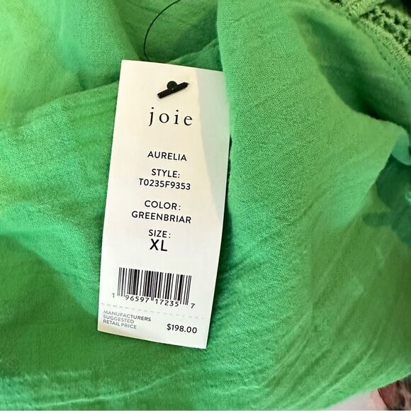 Joie Green Cotton Ariella Tank Top | Size XL - Picture 8 of 8